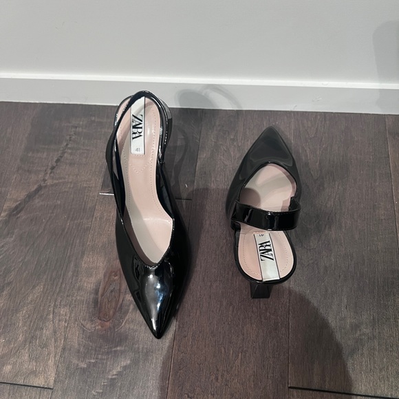 NEW Zara Black Heels - Picture 4 of 6